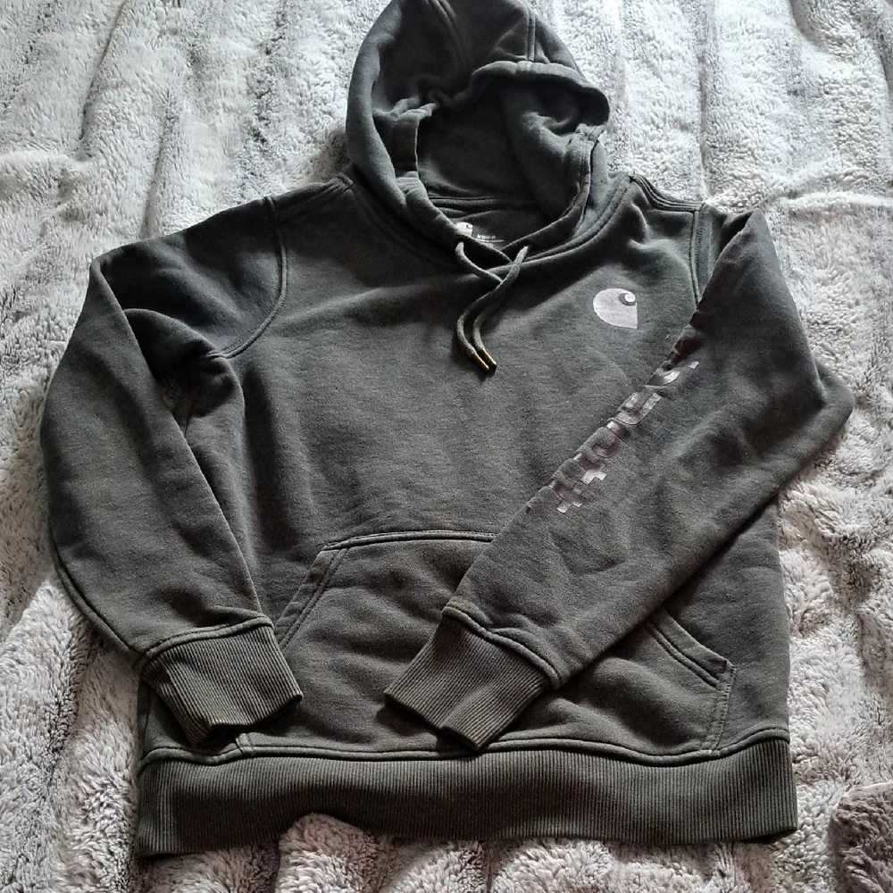 Carhartt Olive Green Hoodie - Picture 1 of 7